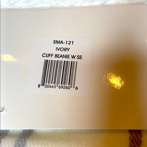 Steve Madden Beanie and Plaid Scarf Set - Picture 5 of 6